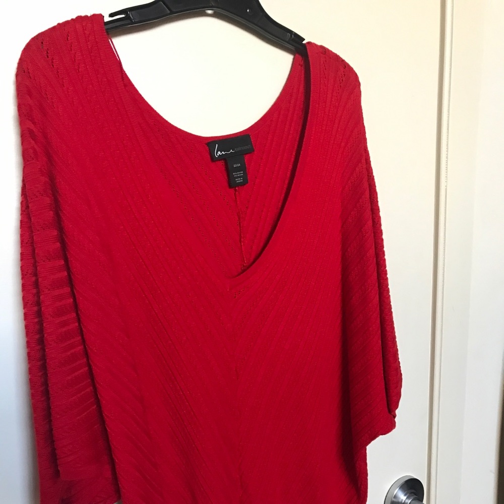 Holiday red sweater, gently worn.